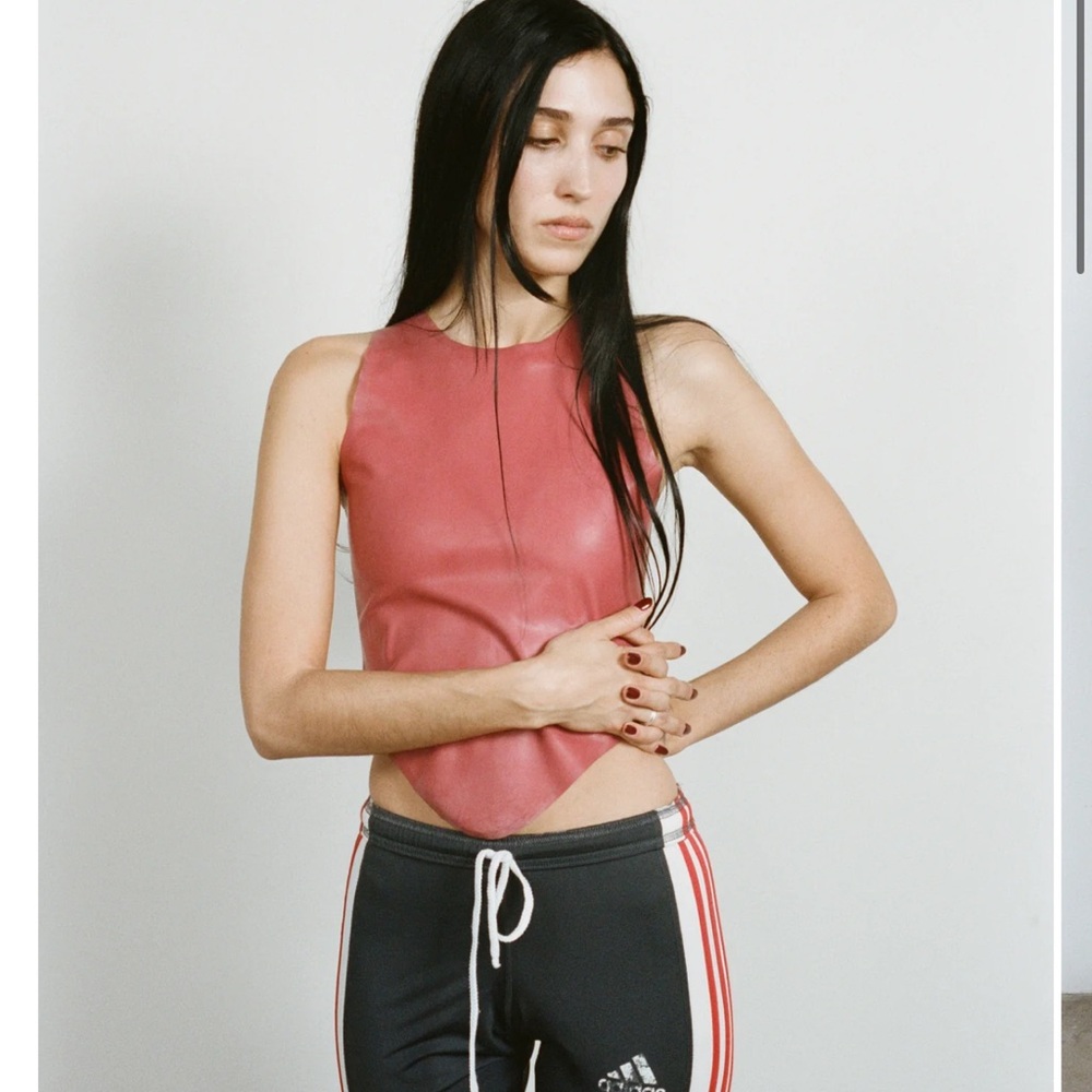 Miaou Jinx tank Red vinyl Top